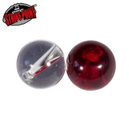 Perles Fox Rage Strike Point 6mm Clear and Red Glass