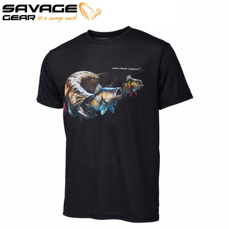 T-Shirt Savage Gear Cannibal Tee Black