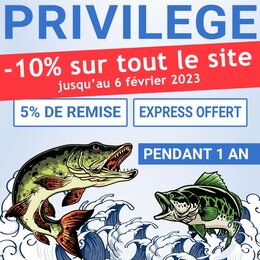 Privilège Chronopêche valable 1 an :