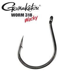 Hameçon Worm 318 Gamakatsu Wacky Hooks Black