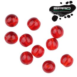 Perles RND Glass Beads Spro Red Ruby