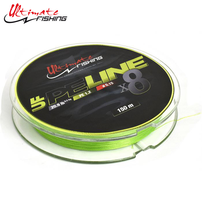 UF PE Line X8 150 Chartreuse Ultimate Fishing