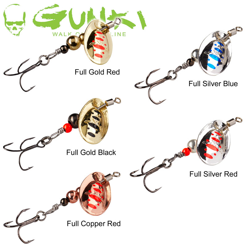 Leurre Cuiller Tournante Gunki Dots Spotted 2L